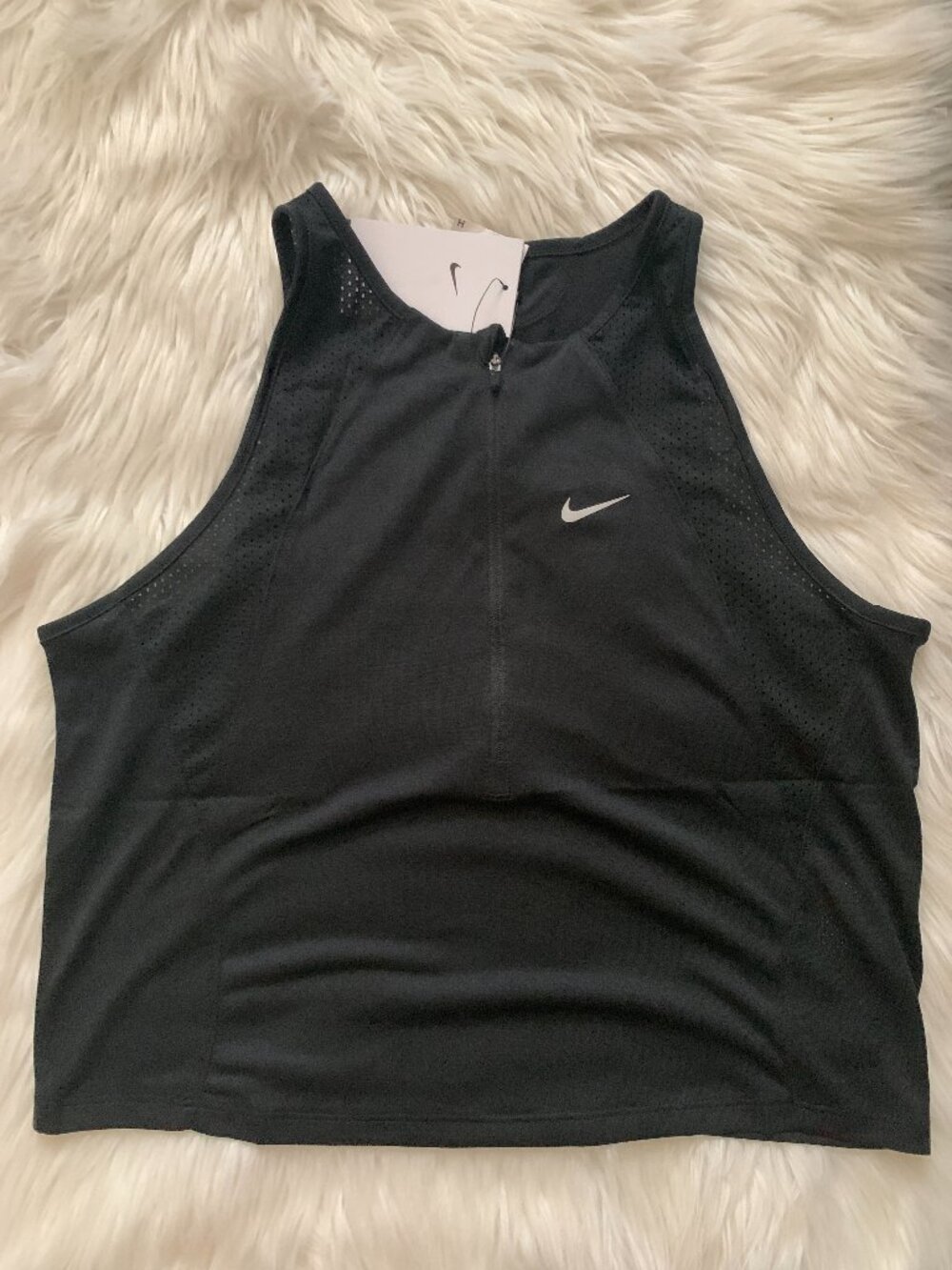 NIKE Dri-Fit Singlet in Black Sz LARGE